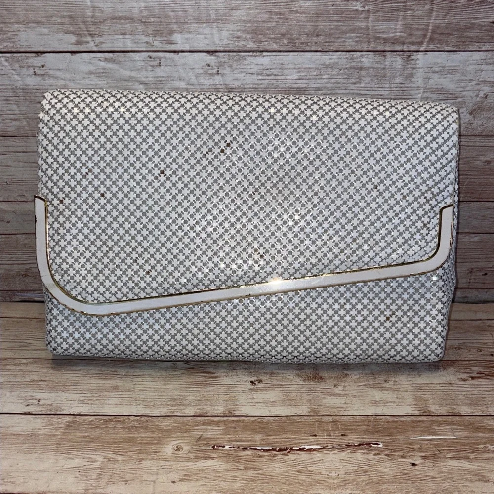 Vintage Bueno Chainmail Clutch with Gold Accents